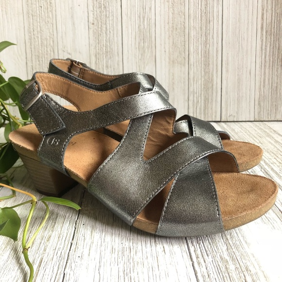 Josef Seibel Shoes - Josef Seibel • Silver Comfort Heels